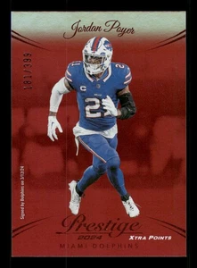 Jordan Poyer 2024 Panini Prestige Red Premium Xtra Points 181/399 #187 Miami - Picture 1 of 2