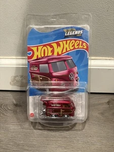 Hot Wheels Legends Tour Kool Kombi Pink VW 2024 Collector Edition In Protector - Picture 1 of 2