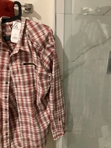 Ascend Rojo Ochire Manga Larga Botón Camisa Hombre 2XLT 2xl Alto Nuevo Con Etiquetas - Imagen 1 de 4