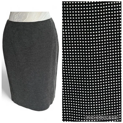 Linda Allard Ellen Tracy Talla 4P Falda Lápiz a Cuadros Forrada Hasta la Rodilla Negocios Foto 1 de 4