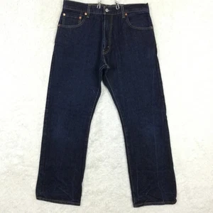 Levi's Mens Jeans 517 Boot Cut Blue Denim Dark Wash Heavy Duty Workwear 36x34 - Picture 1 of 11