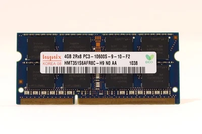 Hynix 4GB 2Rx8 PC3-10600S-9-10-F2 RAM P/N: HMT351S6AFR8C-H9 Foto 1 de 2