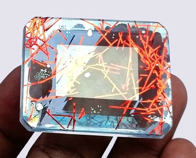 211.20 Ct Natural Emerald Cut Bi-Color Quartz IGL Certified Loose Gemstone 5AOA - Image 1 of 4