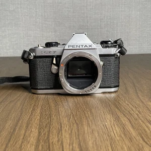 Cámara fotográfica Pentax ME Super 35 mm SLR cuerpo cromado solo para piezas o reparación - Imagen 1 de 16