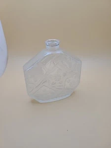 Vintage French Frosted Glass Perfume Bottle Octogon J.C. Brosseau dh896 - Picture 1 of 5