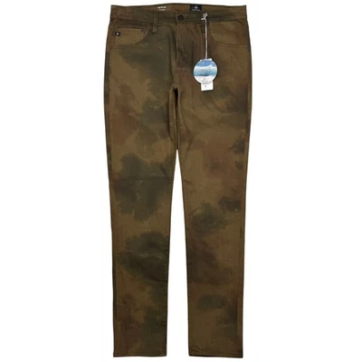 NUEVO AG Adriano Goldschmied Jeans Para Hombre 34x34 The Dylan Delgado Ajustado Verde Camuflaje Foto 1 de 4