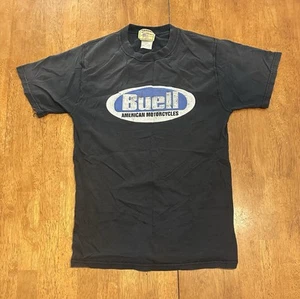 Camiseta De Colección Años 90 Vanson Cuero Buell Motocicletas Pequeña Hecha en EE. UU. Distress - Imagen 1 de 8