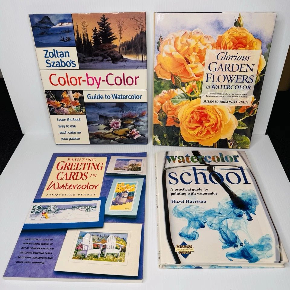 Акварель художественная инструкция лот из 4 | Техники, цветы, школа, карты - Изображение 1 из 4