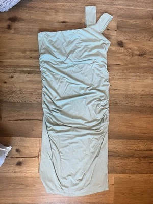 Isabella Oliver Maternity Dress Mint Green Asymmetrical One Shoulder Size 4 (10) - Image 1 of 4