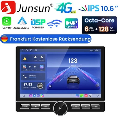 Für Fiat Ducato 2006-2023 8Core 6+128G 10.6"Android 14 CarPlay Autoradio Navi 4G - Bild 1 von 4