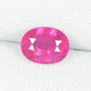 1.12 ct BEAUTIFUL LUSTROUS *  PINKISH RED NATURAL RUBY GEMS  OVAL See Vdo BL - Picture 1 of 2