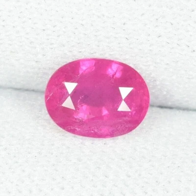 1.12 ct BEAUTIFUL LUSTROUS *  PINKISH RED NATURAL RUBY GEMS  OVAL See Vdo BL - Image 1 of 2