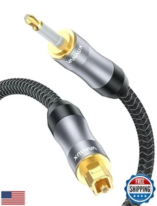 Cable óptico digital VANAUX Toslink a Mini Toslink, audio de fibra óptica S/PDIF - Imagen 1 de 5