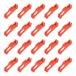 20 Pezzi Servo Prolunga Cavo Clip Blocco, Connettore Piombo Filo Fibbia, Rosso - Foto 1 di 6
