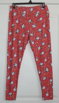 Leggings LuLaRoe DISNEY Raros ALICIA en el País de las Maravillas Flores Divertidas TC2 Talla 18+ Foto 1 de 4