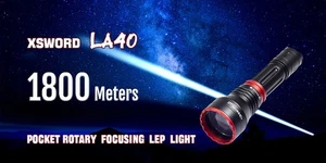 MAXTOCH LA40 Compact Zoom LEP Flashlight – 1800m Throw, 18650 Powered - Picture 1 of 7