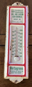 Monfort Wisconsin HILL a& LARSON AGRI CHEMICAL Advertise Thermometer Fertillizer - Picture 1 of 4