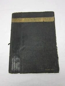 Auburn Ny 1934 The Arrow East High School Yearbook Old Vtg Antique History Book - Picture 1 of 12