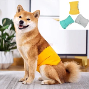 XS-XL Male Dog Puppy Nappy Diaper Belly Wrap Band Sanitary Pants Underpants NEW - Picture 1 of 18