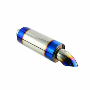 2'' ID 3.5'' OD Sport Great Sound Straight Single Exhaust Muffler Tip 550mm - Bild 1 von 5