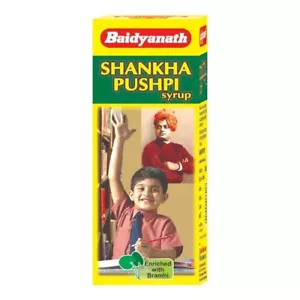 Integratore di concentrazione sciroppo Baidyanath Shankhapushpi per salute mentale WithFS - Foto 1 di 5