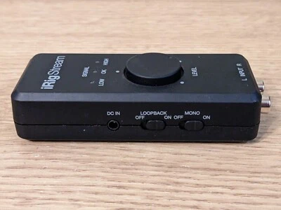 FAULTY IK Multimedia iRig Stream audio interface for iOS PC mic streaming READ - Image 1 of 4