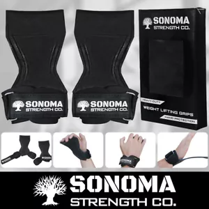 Weight Lifting Grips – Heavy-Duty Wrist Straps with Padded Support - Picture 1 of 9