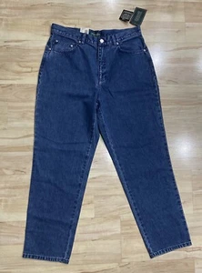 New Ralph Lauren Woman Green Label Bermuda Blue Jeans Denim Pants 14P 14 Petite - Picture 1 of 4