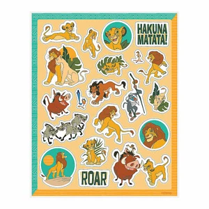 Pegatinas Disney El Rey León - Suministros para fiestas - 4 piezas - Imagen 1 de 1