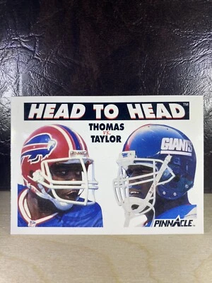 1991 Pinnacle #354 Thurman Thomas Bills Lawrence Taylor New York Giants NM - Image 1 of 2