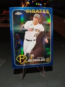 2024 Topps Chrome Logofractor Bryan Reynolds Blue Refractor #/150 #146 - Picture 1 of 2