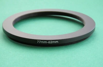 77mm-62mm Stepping Step Down Male-Female Filter Ring Adapter 77mm-62mm  - Image 1 of 2