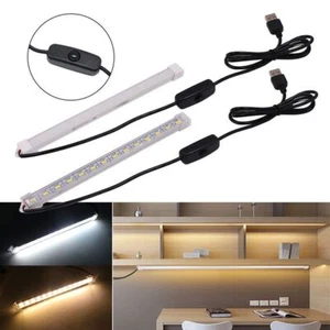 Portable Light Tube Under Cabinet With Switch Hard Strip Bar USB LED Night Light - Picture 1 of 14