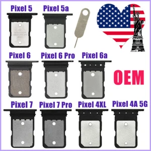 OEM Uchwyt na kartę SIM Gniazdo do Google Pixel 4/4XL/4a/5/5a/6/6a/6 Pro/7 Pro 5G - Zdjęcie 1 z 20