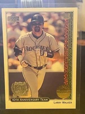 1999 Upper Deck 10th Anniversary Team #X29 Larry Walker - Image 1 of 2