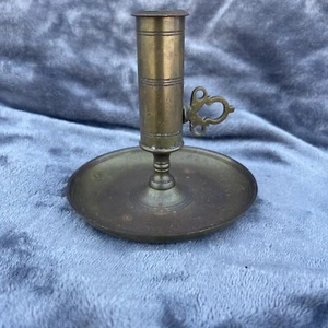 VTG Skultuna 1607 Brass Candlestick Candle Holder Sweden Crown Adjustable - Picture 1 of 8