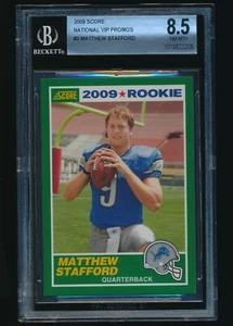 2009 Score National VIP Promo rookie #2 Matthew Stafford rc BGS 8.5 - Picture 1 of 2