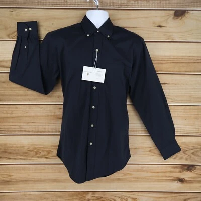 Jonathan Corey Dress Shirt Mens Size S Black Cotton Blend Button Down Collar NEW - Image 1 of 4