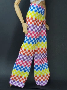 NEW! RAINBOW WIDE LEG PANTS FASHIONISTAS BARBIE CLOTHES FASHION - Picture 1 of 3