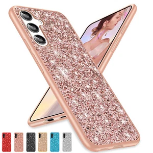 Für Samsung A13 A14 A15 A23 A25 A53 A54 Stoßfest Glitzer Bling Niedlich Slim Hülle - Bild 1 von 40