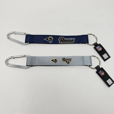 Los Angeles Rams NFL Llavero Mosquetón Azul y Plata Paquete de 2 NUEVO Foto 1 de 4
