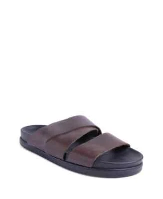 КОЖАНЫЕ САНДАЛИИ-ШЛЕПАНЦЫ BRUNO MAGLI SAN REMO КОРИЧНЕВЫЙ ЦВЕТ ВЫБЕРИТЕ СВОЙ РАЗМЕР - Изображение 1 из 4