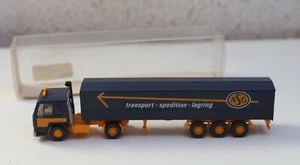 Wiking - camión - Volvo FL10 semirremolque de plataforma - 27519 - embalaje original - 1:87 - Imagen 1 de 2