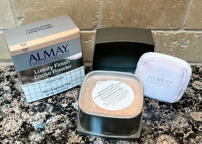 Almay LUXURY FINISH Loose Finishing Face Powder Setting Makeup 13287 BEIGE 1.25z - Image 1 of 4