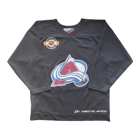 Vintage Colorado Avalanche Hockey Jersey Mens M Pro Player Center Ice NHL Black Cover