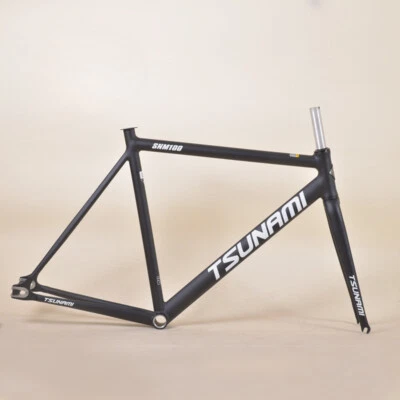 Cuadro de aluminio de engranaje fijo cuadro y horquilla pista bicicleta fixie de una sola velocidad Foto 1 de 4