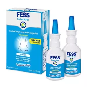 Fess Saline Nasal Spray Twin Pack (2x 75mL) - Picture 1 of 1