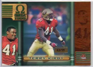 1999 Pacific Omega Copper #61, TERRY KIRBY /99, San Fransisco 49ers - Picture 1 of 2