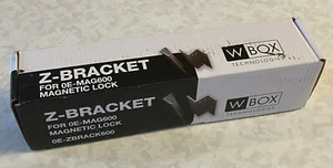 NEW W-BOX 0E-ZBRACK600 Z-Bracket for OE-MAG600 Magnetic Lock WBOX - Picture 1 of 4