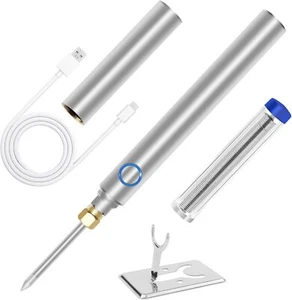 Mini Cordless Soldering Iron Kit, USB Rechargeable Portable Cordless Soldering I - Picture 1 of 10